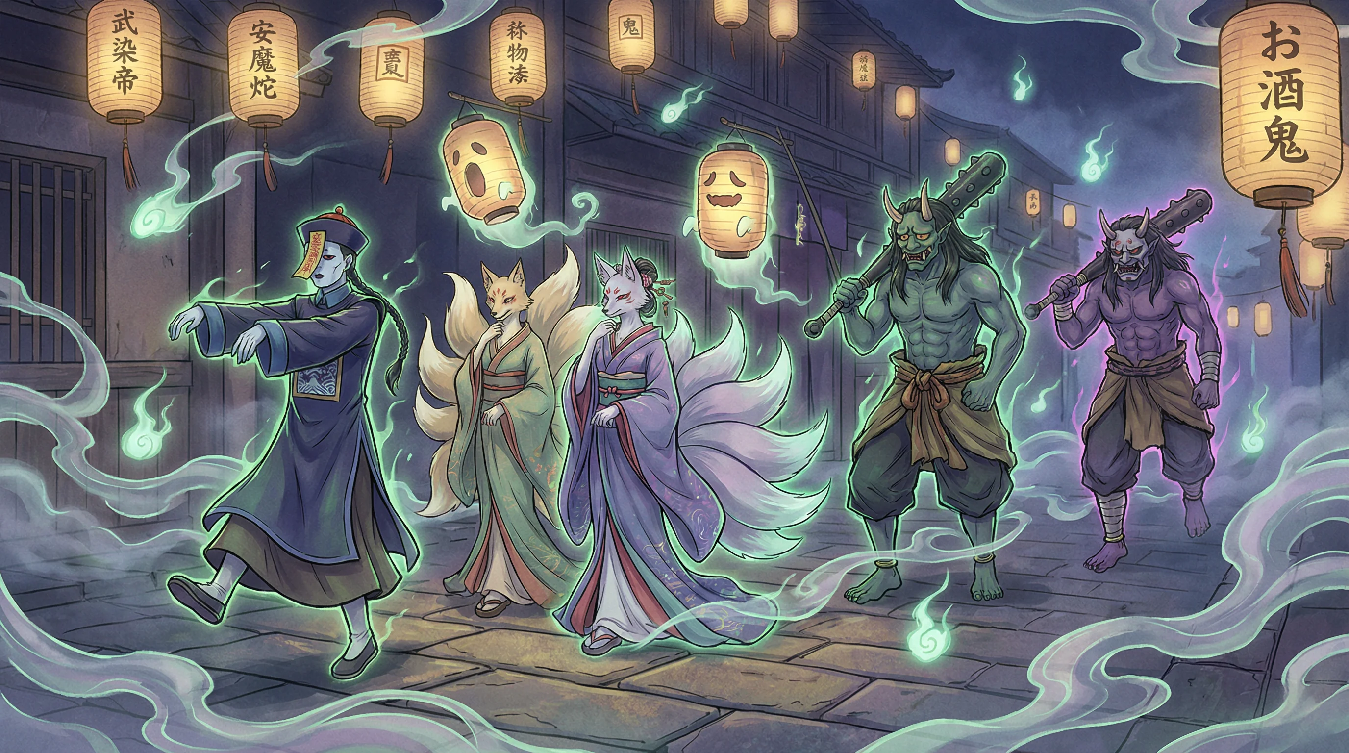 百鬼夜行 - 免费做运动打扑克视频的软件 中日鬼怪动漫